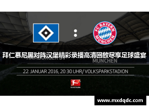 拜仁慕尼黑对阵汉堡精彩录播高清回放尽享足球盛宴